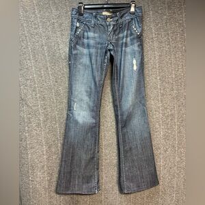 William Rast Dark Blue Flare Jeans